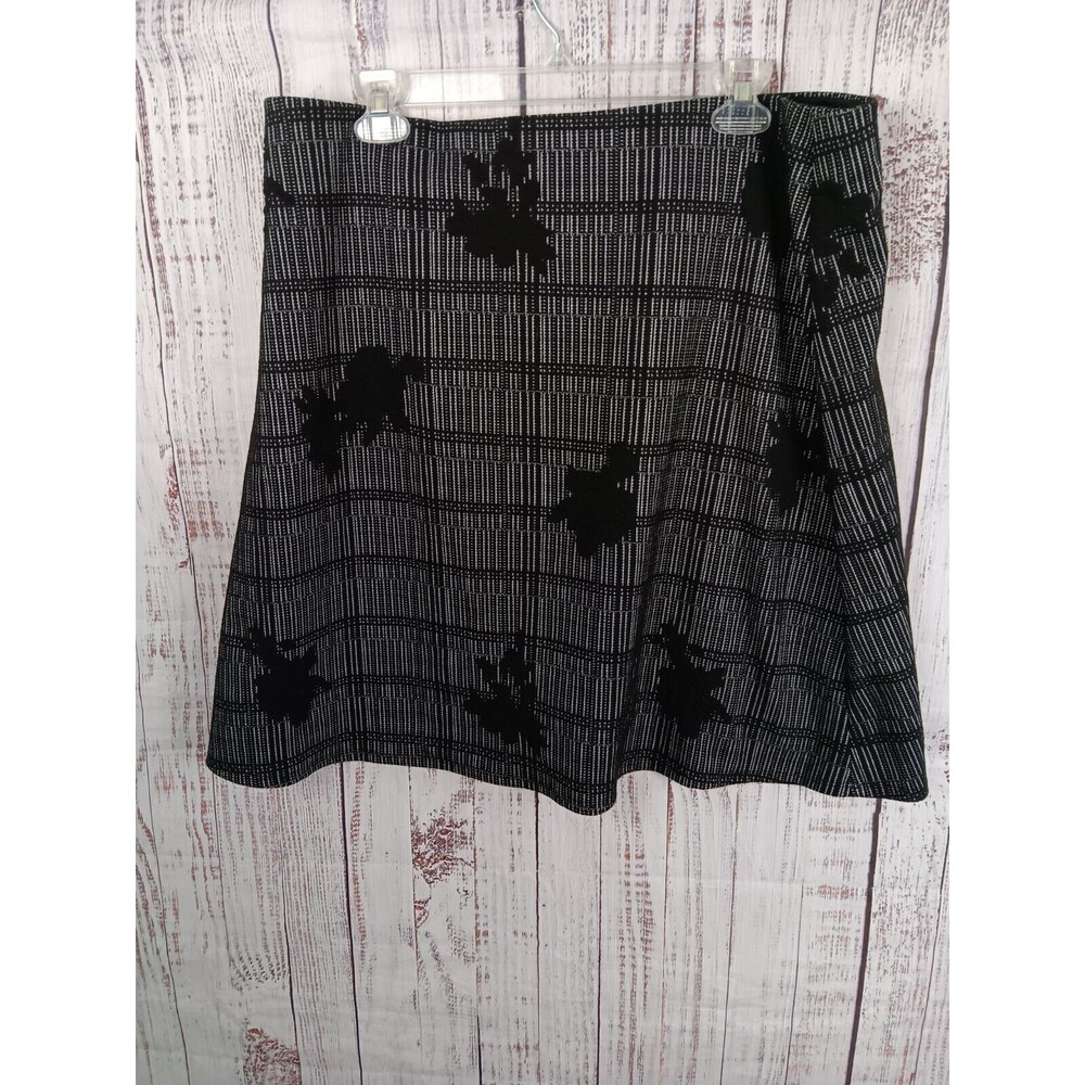 Margaret Midi Skirt size X-Large Elastic Waist Black Lined Stretch